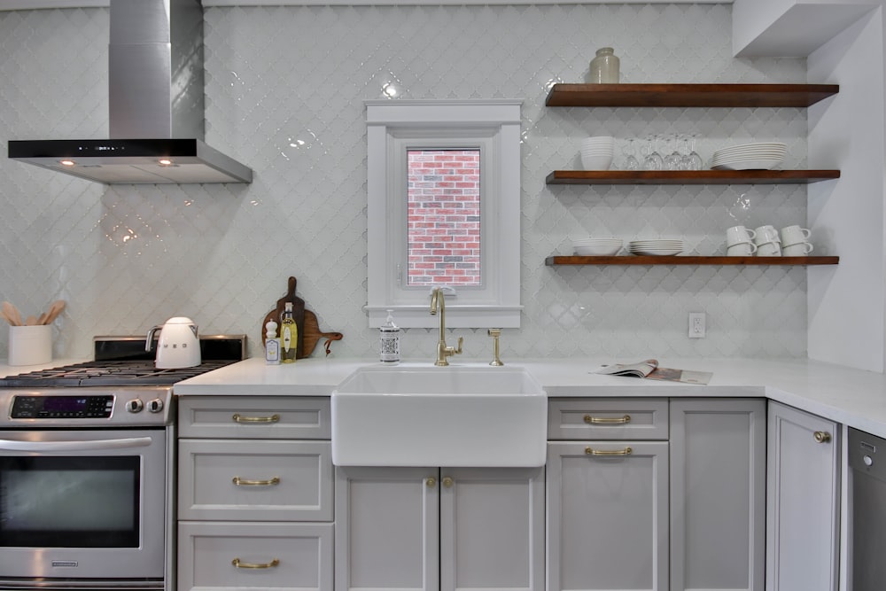 white wooden cabinet with mirror