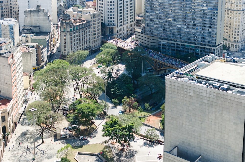 aerial view of city buildings during daytime