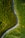 a winding road in the middle of a lush green forest