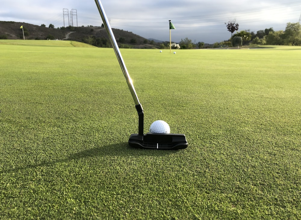 golf ball on golf course