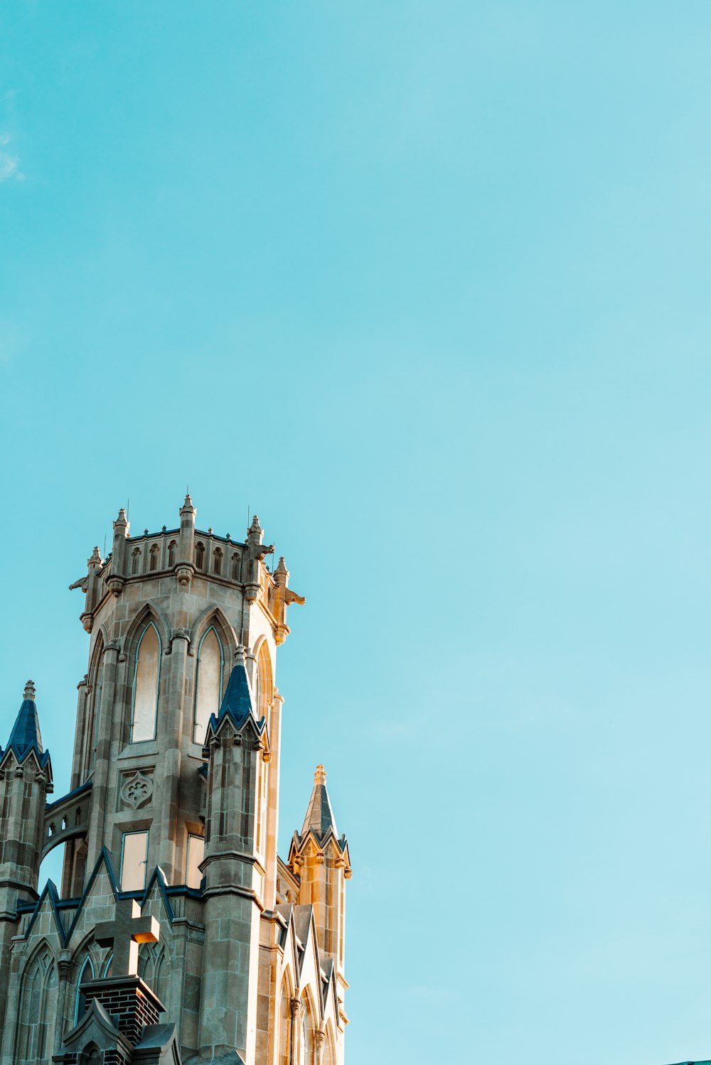 white and gold concrete building