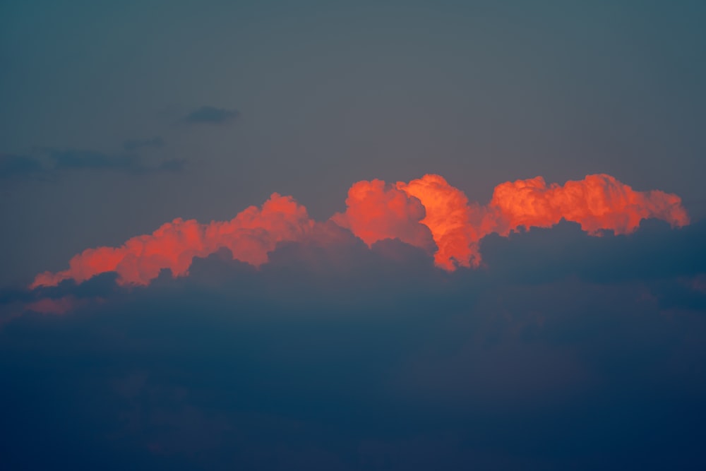 orange and gray clouds during sunset