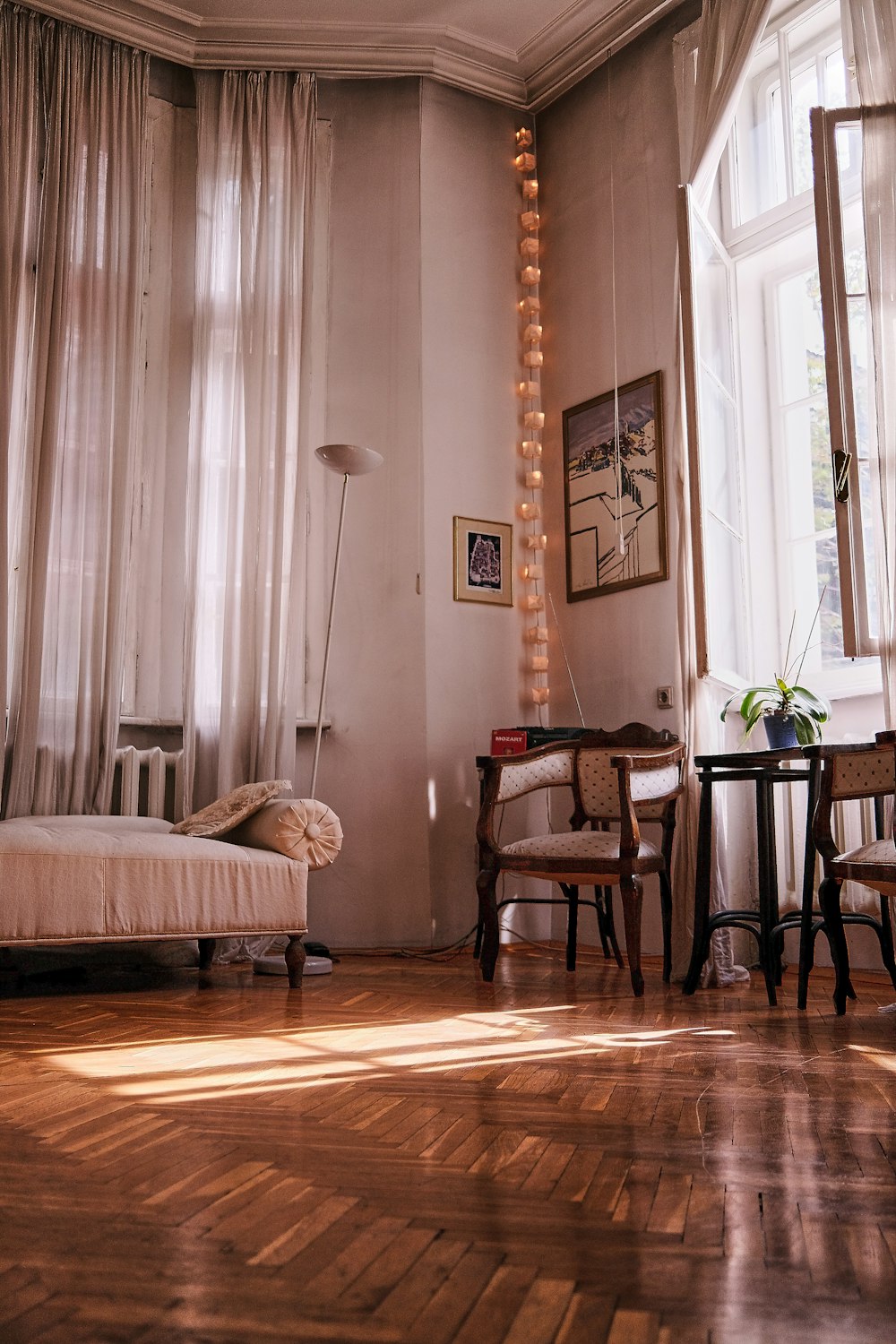 white bed linen on bed