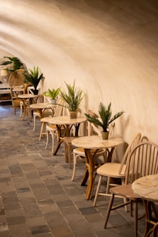 brown wooden table and chairs set