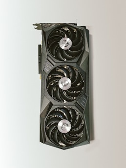 black and silver round device