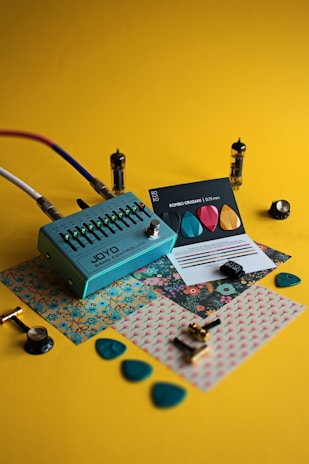 green and black corded device