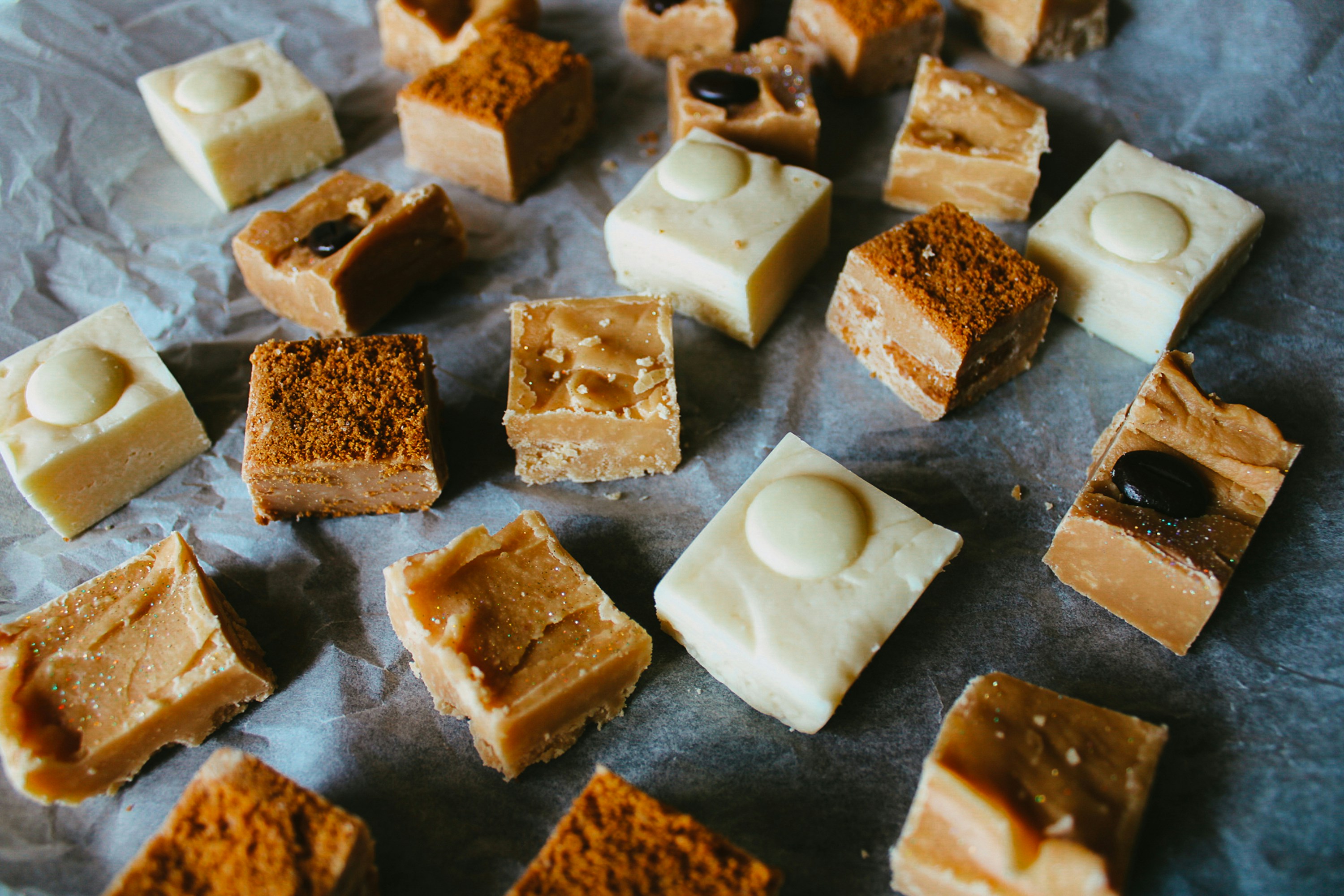 white and brown chocolate bars