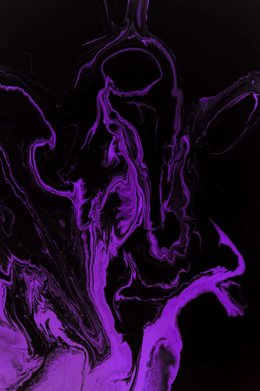 purple and white abstract painting