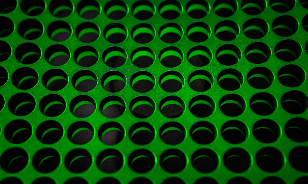 textile à pois vert et noir