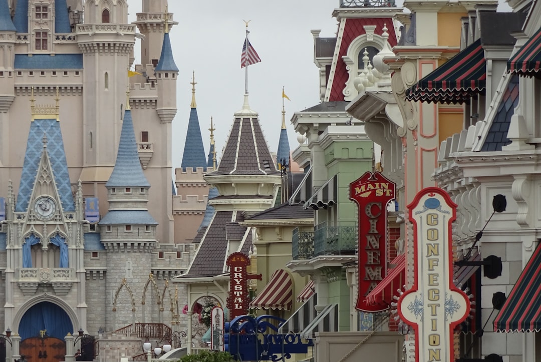 white and red castle miniature,