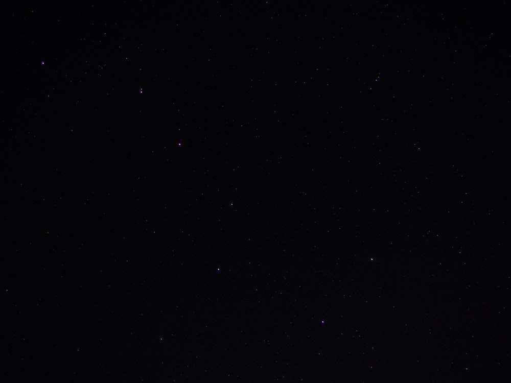 black and white stars during night time