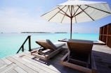 A relaxing lounge chair on the Ocean Suite balcony.
