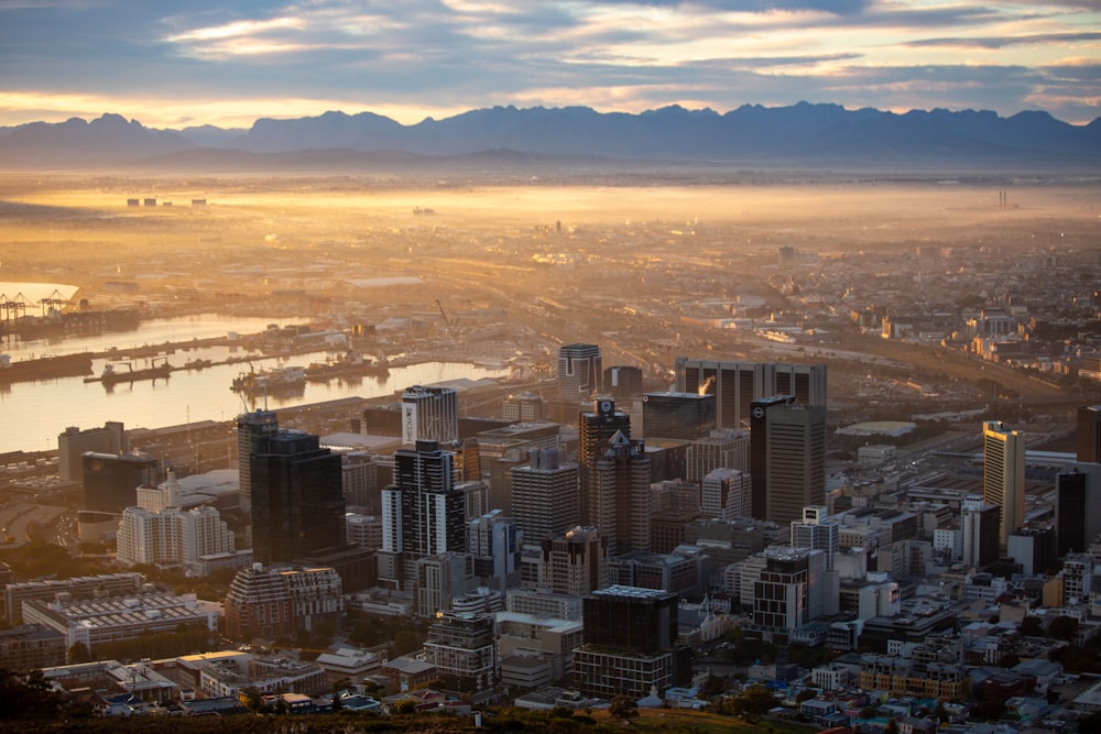 aerial view of city buildings during daytime