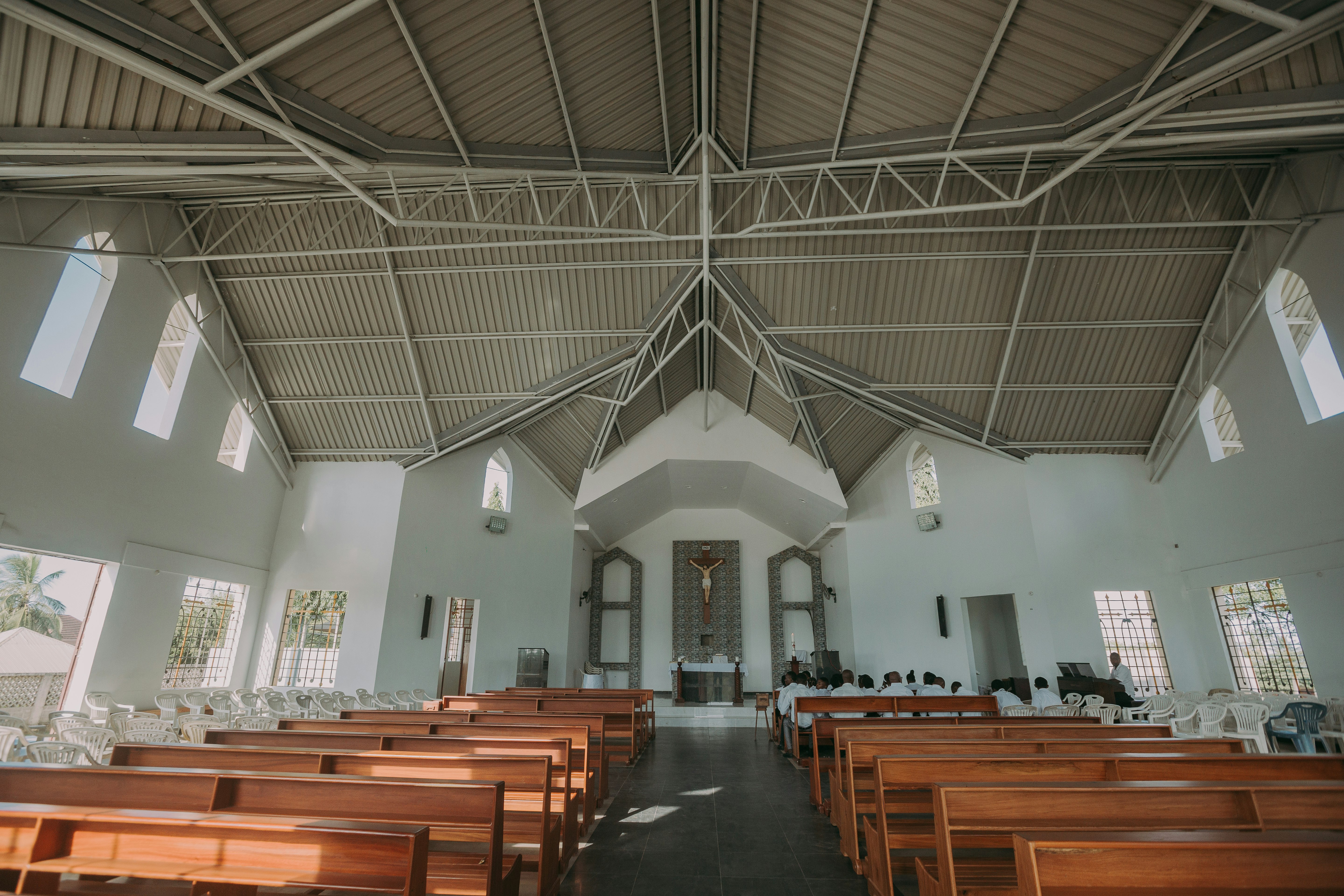 Inside a church in Dar es salaam