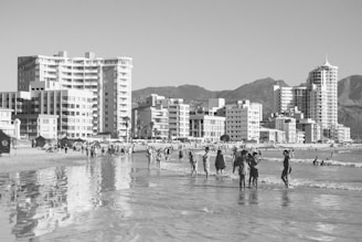 A vibrant image showcasing diverse tourist activities.