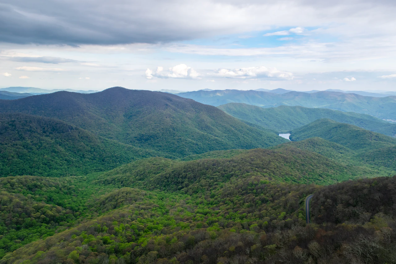 Layered Blue Ridge ridges (illustrative)