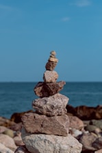 gray and brown stone near body of water during daytime