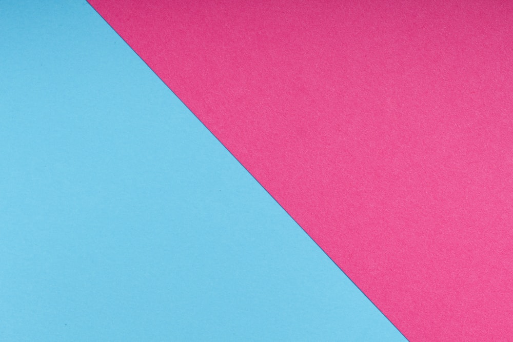pink textile on blue background