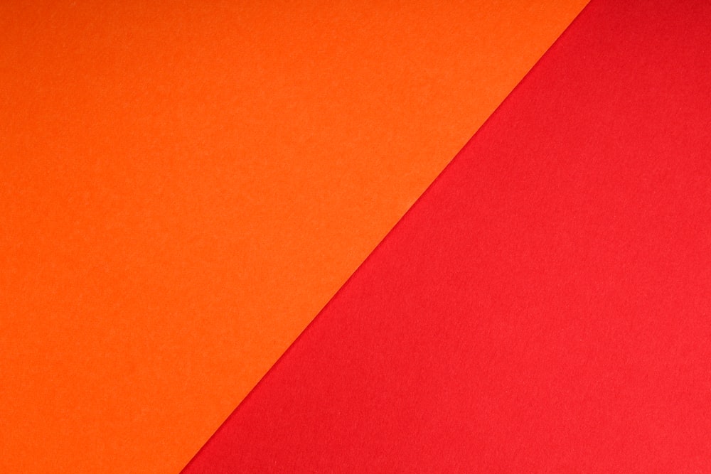 red and orange color paper