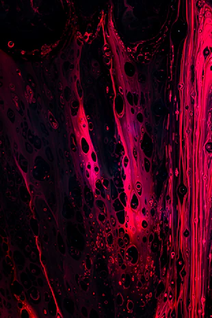 A vibrant collage of layered pink and red hues swirling like a living painting, evoking passion and connection.