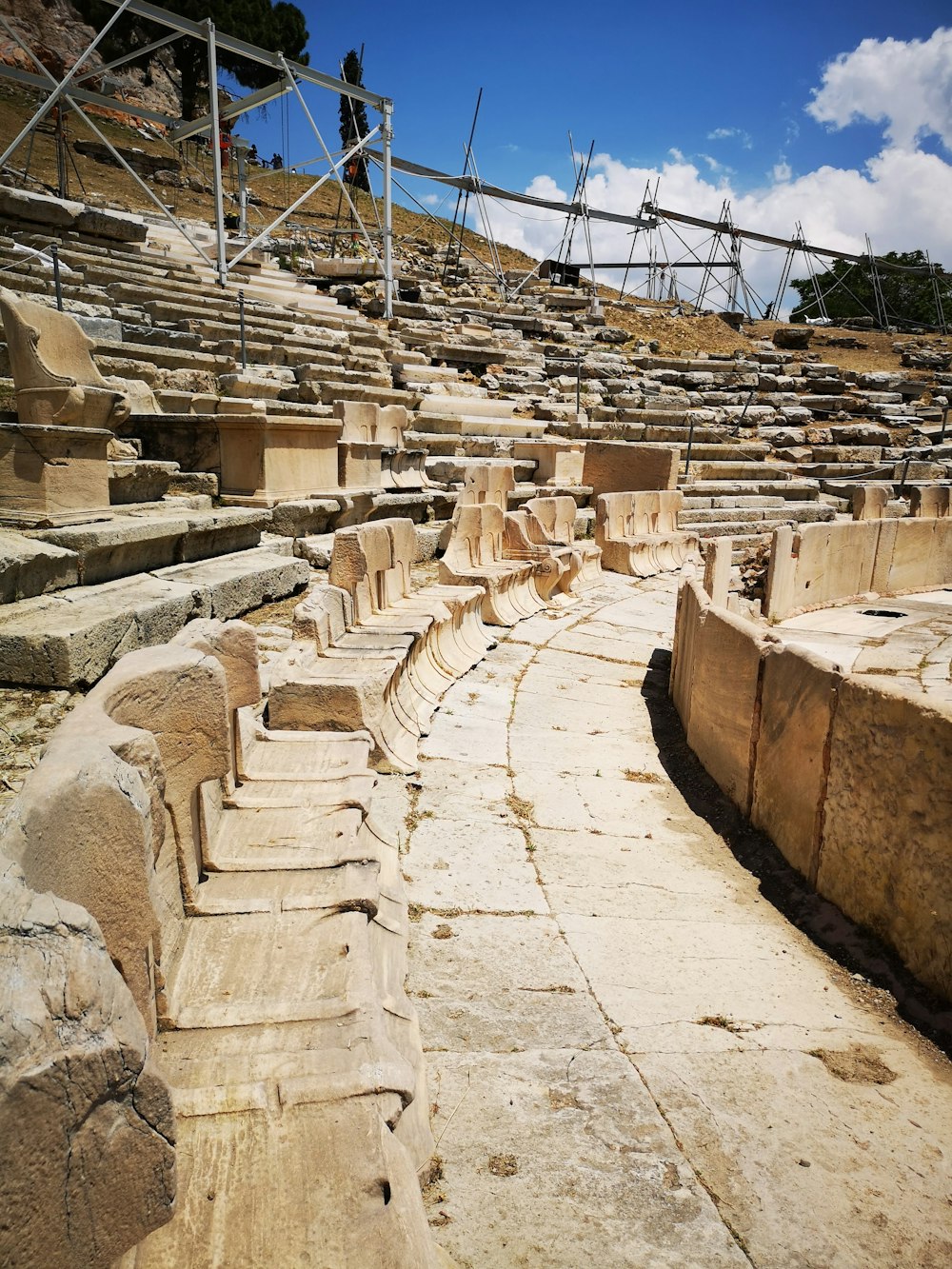 brown concrete stairs during daytime