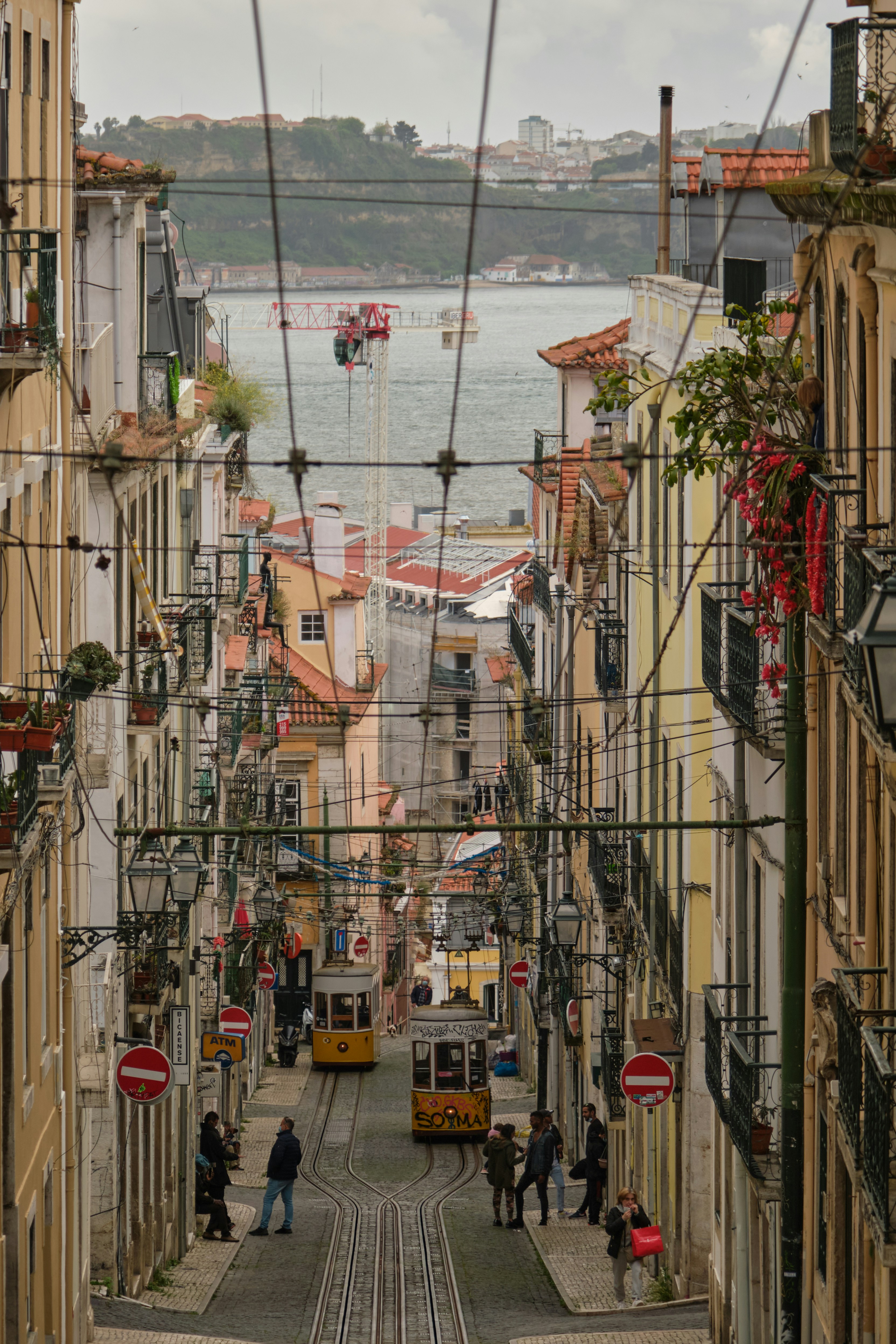 cars parked on side of the road near buildings during daytime