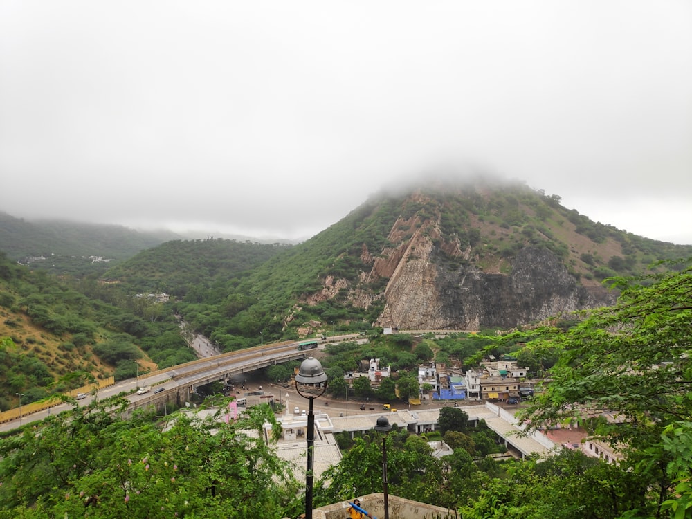 green mountain under white sky during daytime