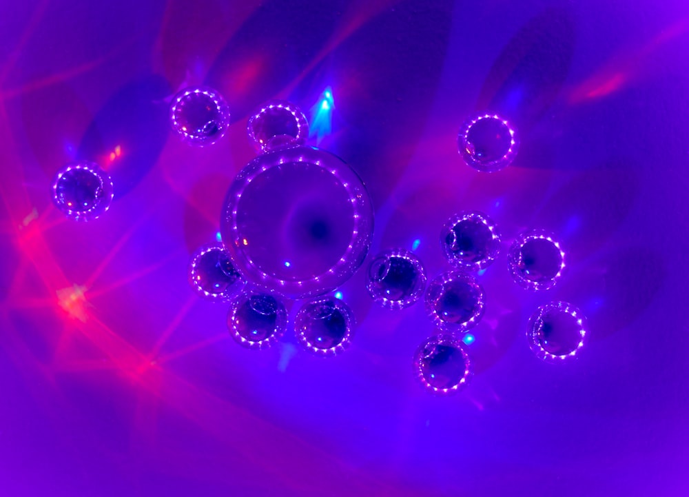 purple and blue light illustration