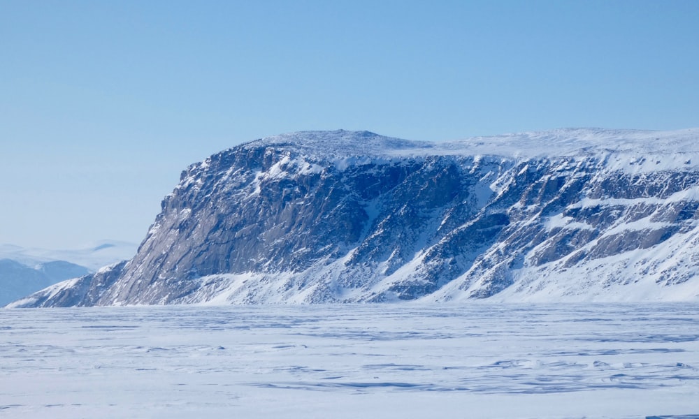 snow covered mountain under blue sky during daytime