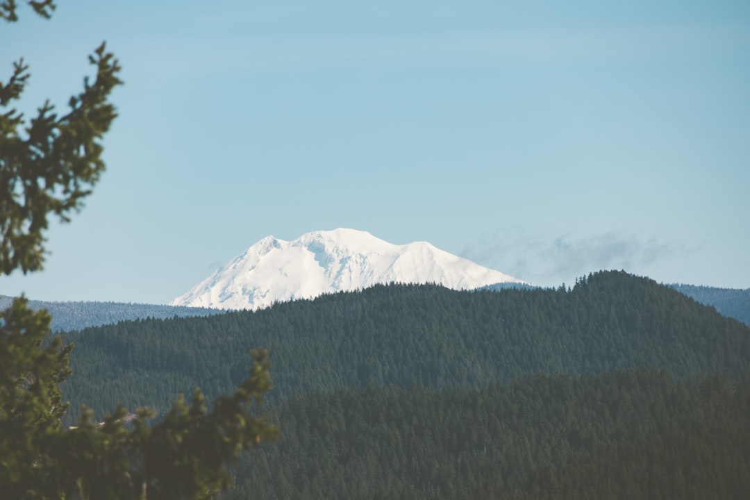 snow covered mountain during daytime