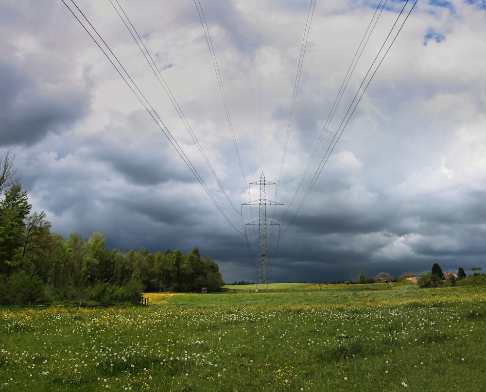 green grass field under cloudy sky during daytime