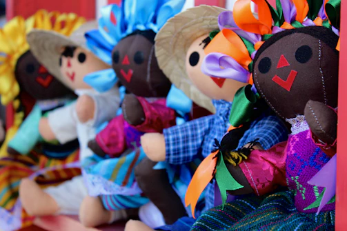 traditional doll from mexico embroidered