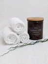 white fur textile beside black and brown ceramic mug
