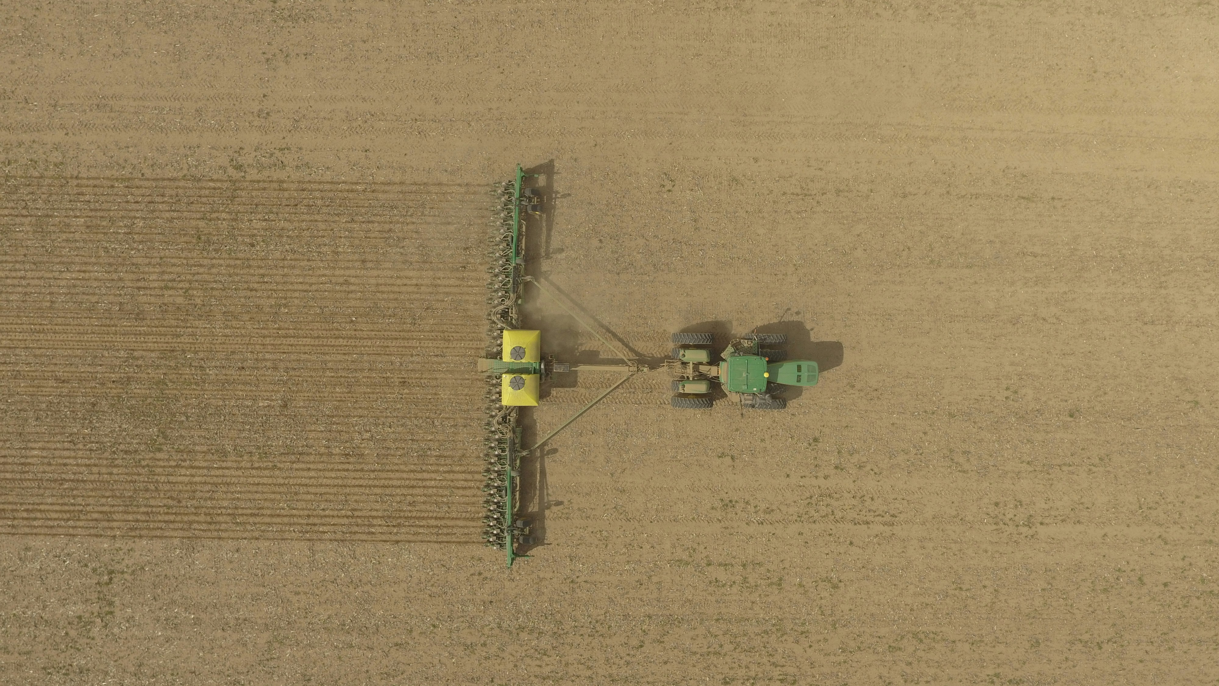 green and yellow industrial machine