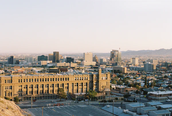 A view of El Paso, TX