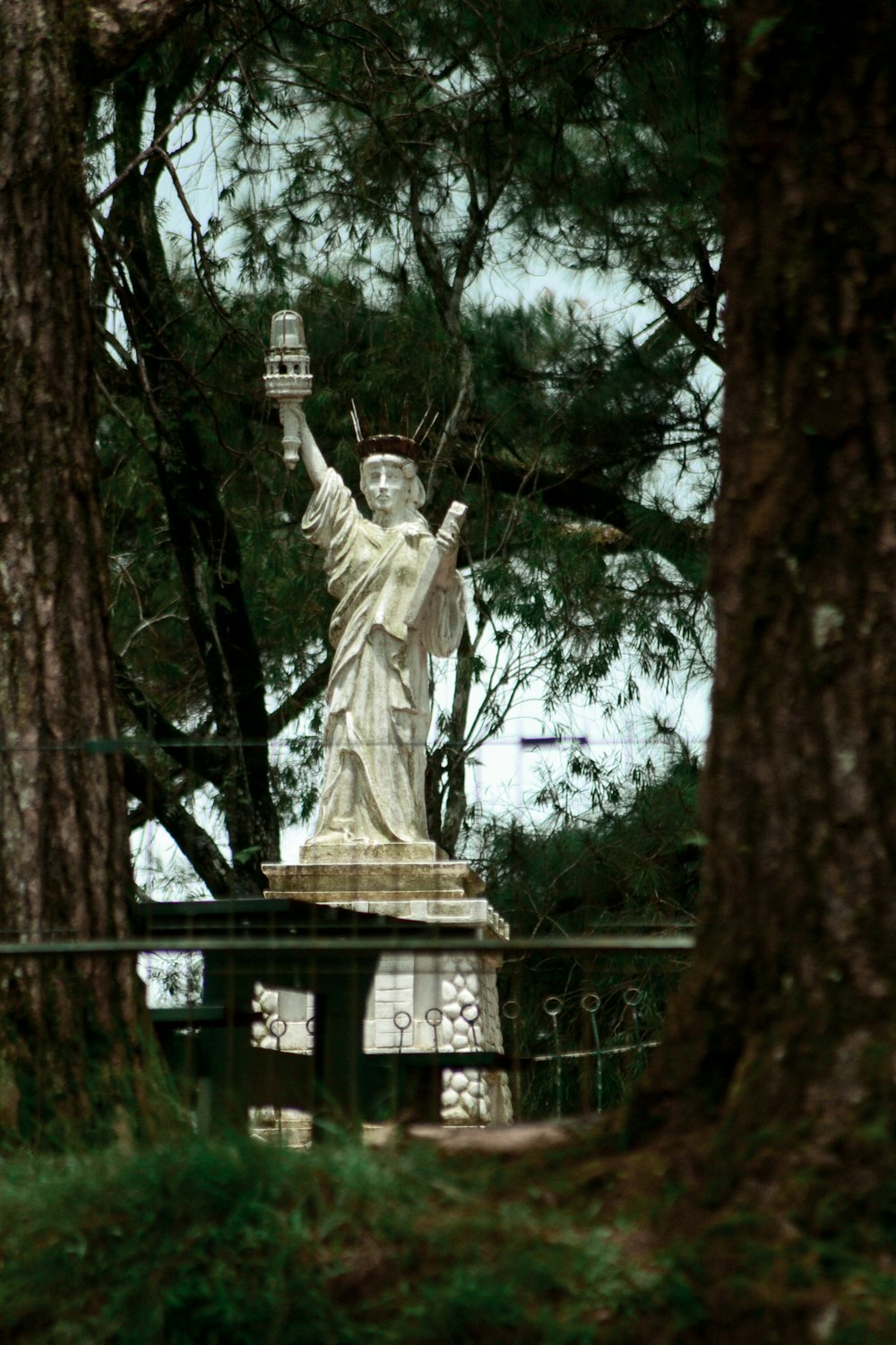 white statue of a man