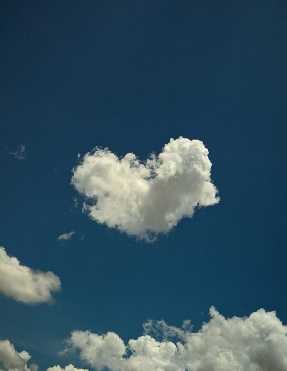 white clouds and blue sky