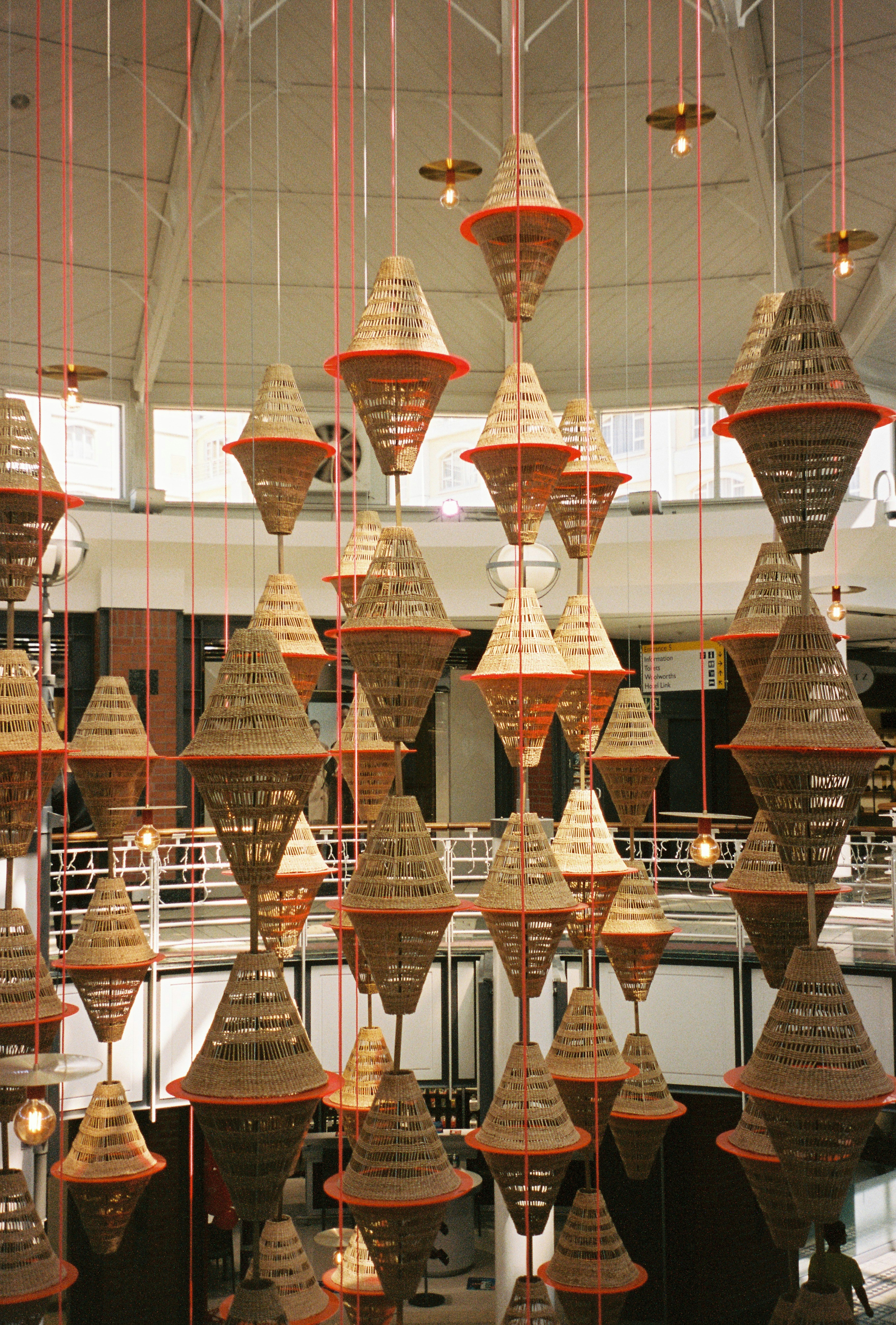 brown wooden rack with brown wooden frames