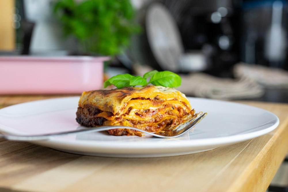 cooked food on white ceramic plate