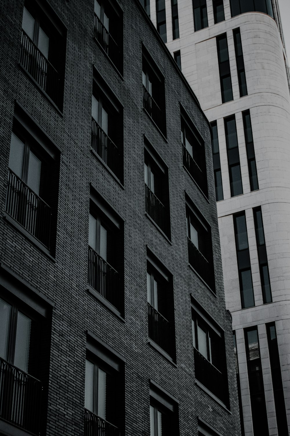 white and black concrete building