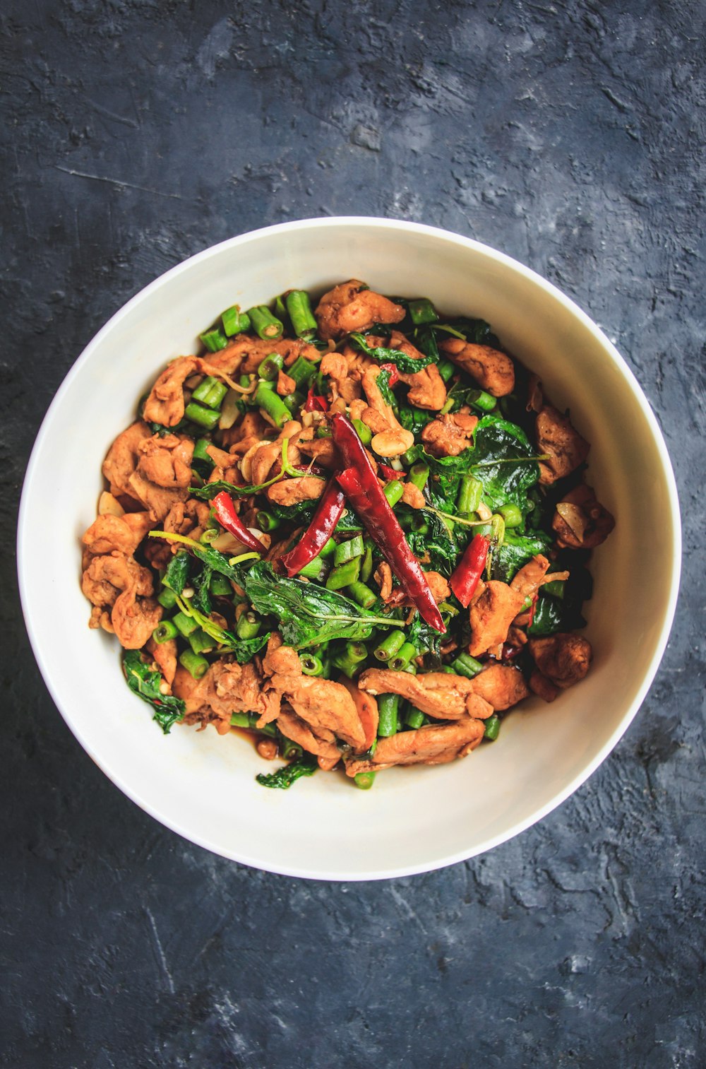 cooked food on white ceramic bowl