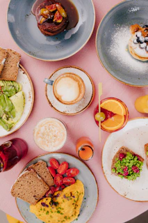sliced bread on white ceramic plate