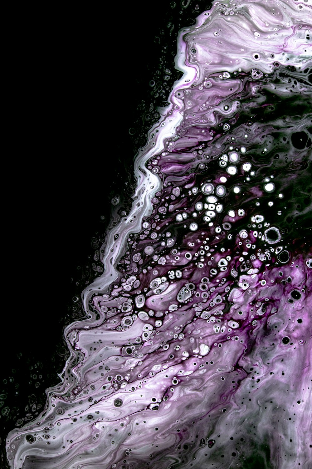 purple and white water droplets