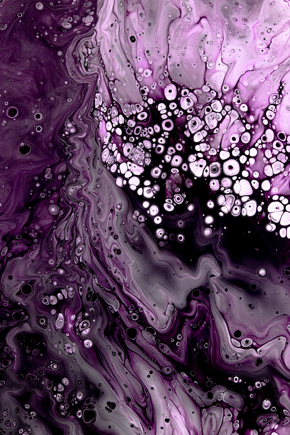 purple and white water droplets