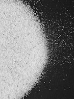 black and white abstract painting