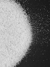 black and white abstract painting