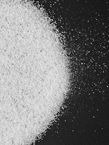 black and white abstract painting