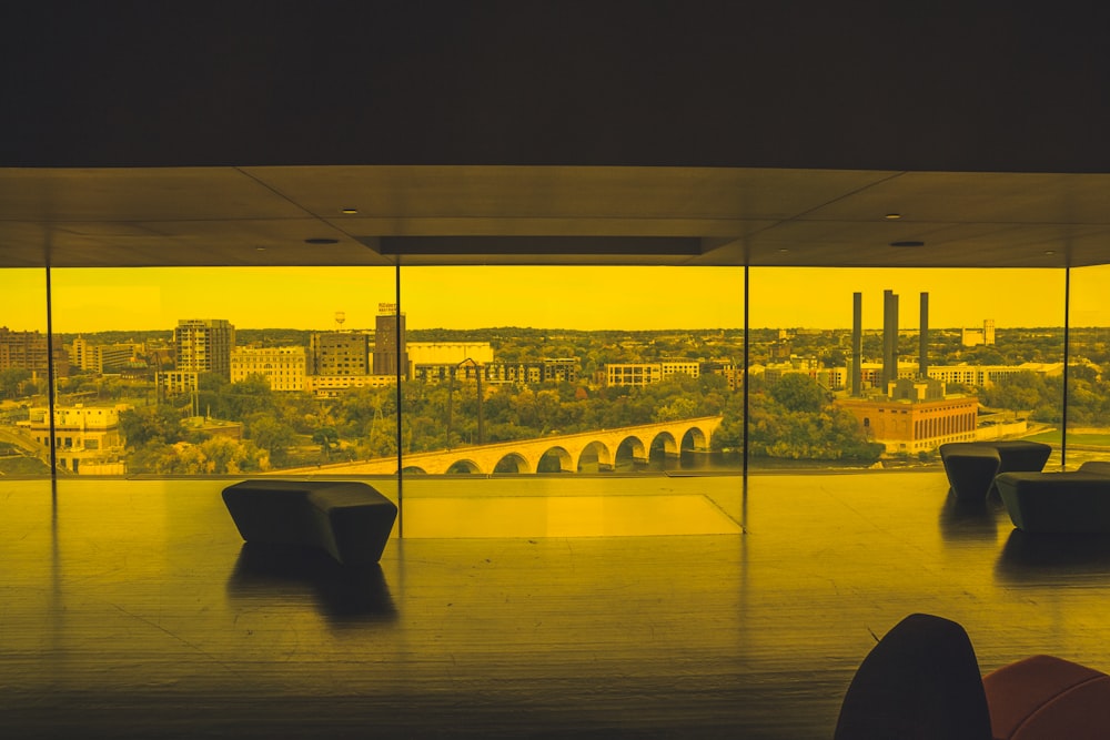 yellow and white concrete building during night time