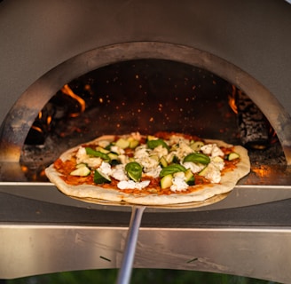 pizza on white ceramic plate