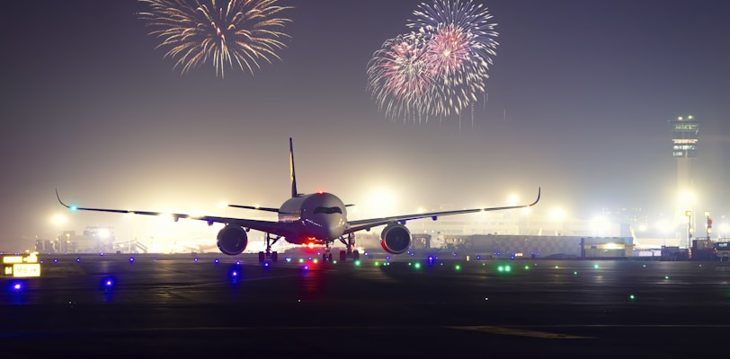 white and red fireworks display during night time